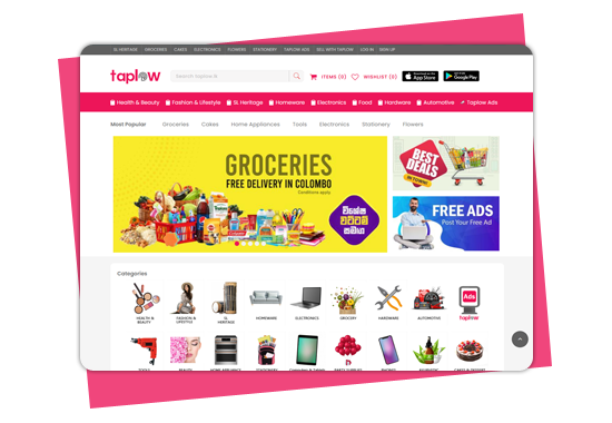 Taplow online shoping website